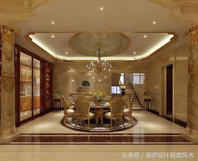 贵阳中航城云墅别墅豪华欧式风格装修设计效果图!