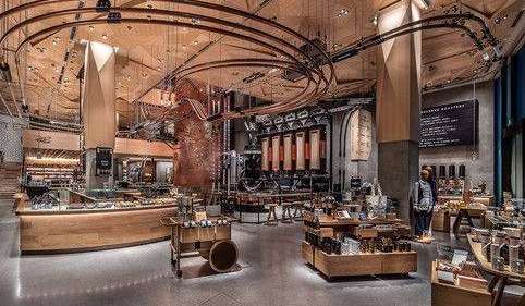 星巴克全球最大旗舰店落脚东京,打造4层高铜制