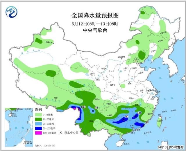 云南等地降水持续 西南地区东部江南华南等地将有较强降水