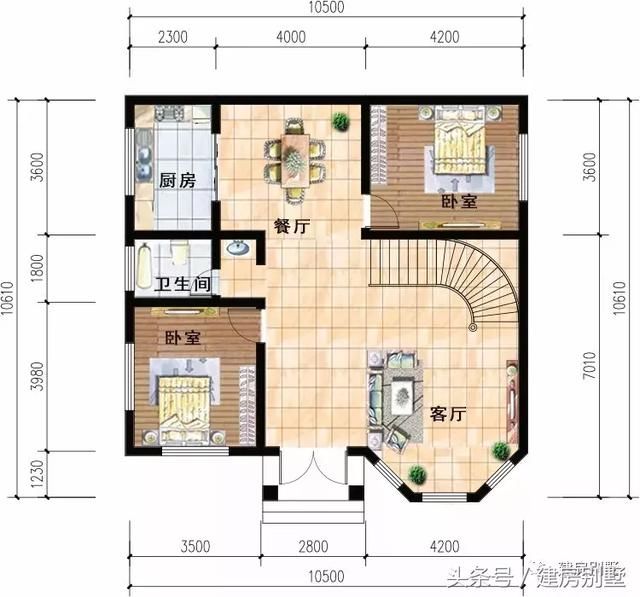 3栋主体造价20万的两层别墅，反正如果有钱每款我都建一栋