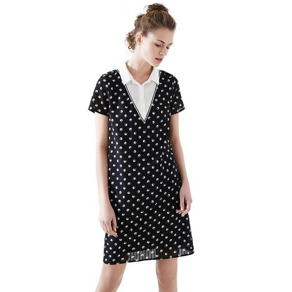 春美多品牌女装折扣:衬衫式连衣裙 不娇媚的时