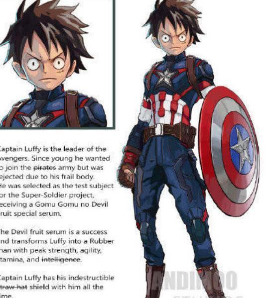 复联4穿越海贼王!索隆变三锤流雷神,路飞版美