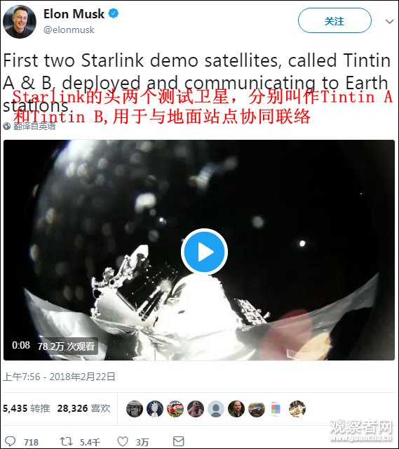 SpaceX成功发射互联网测试卫星，未来将有上万颗卫星包裹全球?