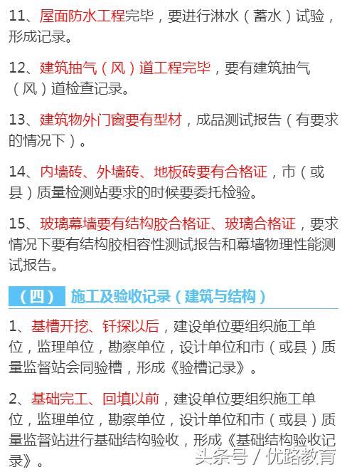 土建工程不同类别、不同阶段的资料整理，看到就是赚到！