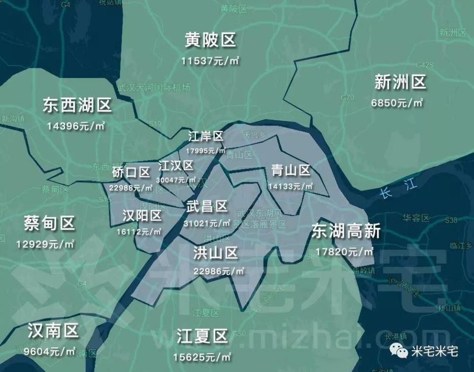 石家庄房价最贵的地方竟不是裕华区!附5月30个热点城市房价地图