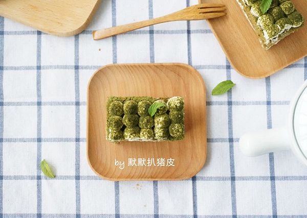 抹茶豆渣戚风蛋糕