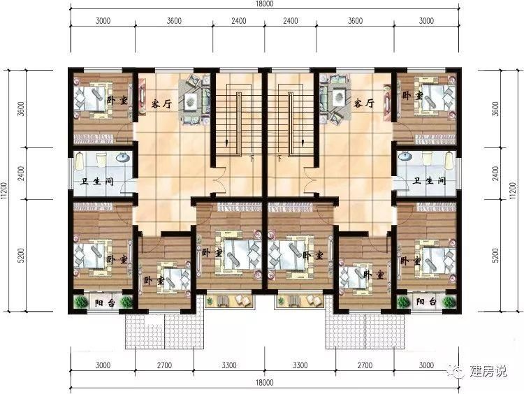 52栋别墅可双拼可独栋，这样建房走出去面子十足