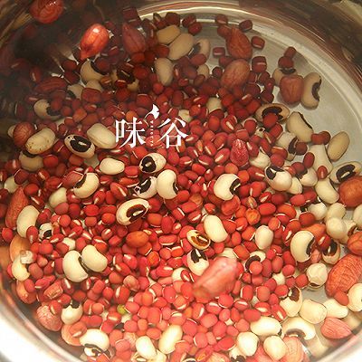 花生眉豆红豆糖水