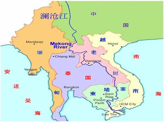 越南是与中国边境相接壤的东南亚国家之一,位于中南半岛最东面,国土图片