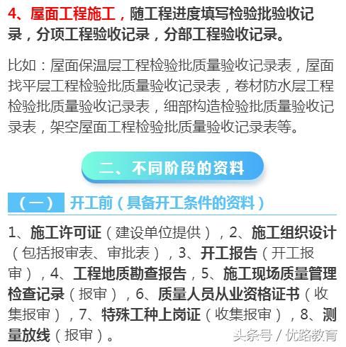 土建工程不同类别、不同阶段的资料整理，看到就是赚到！