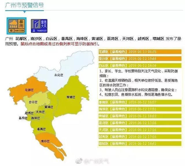 广东42个暴雨预警信号生效中！再次提醒出门加倍注意安全防积水