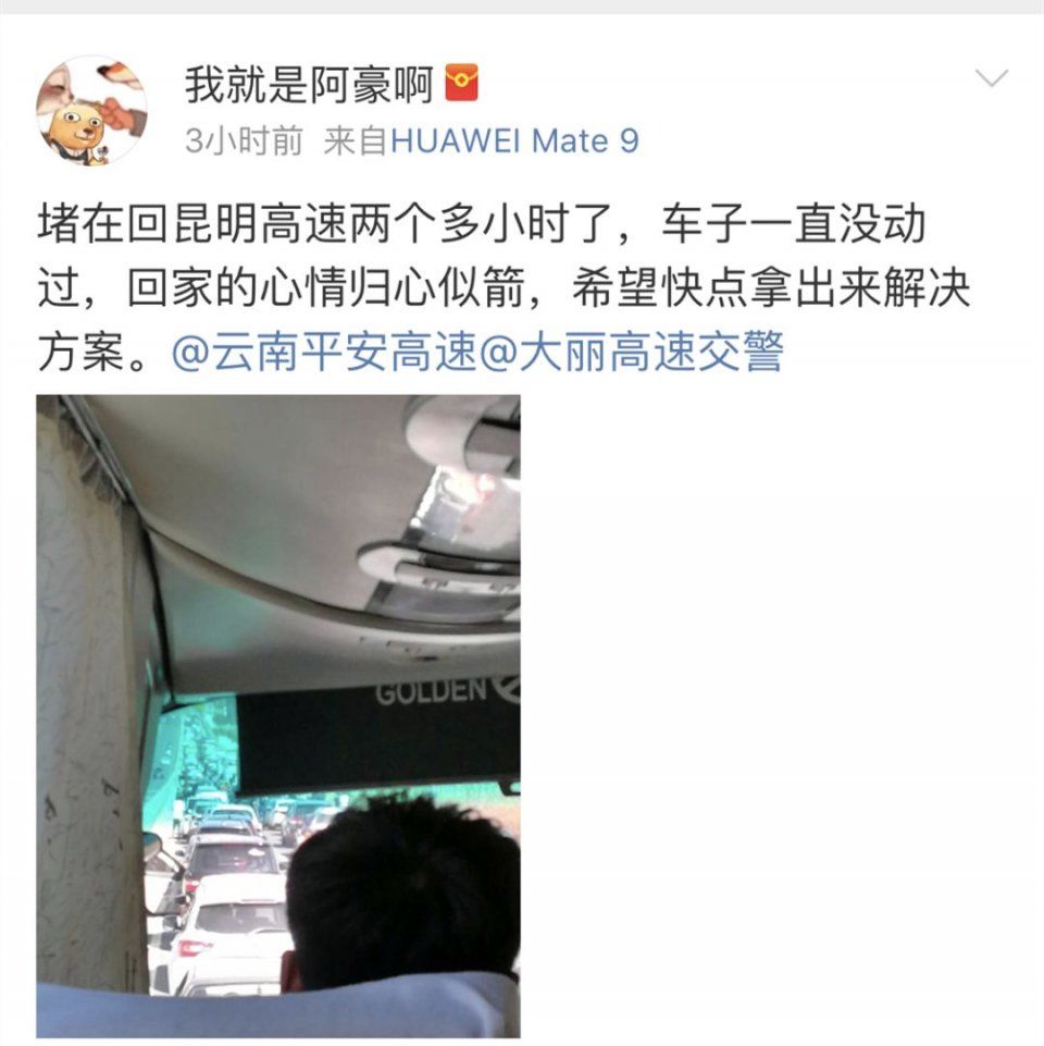 昆明人挺住!返程“堵堵堵”大片震撼上演!更可怕的是…