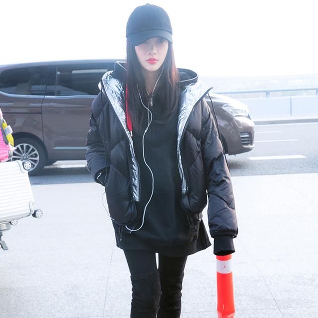 娱乐圈女明星谁最美?穿上羽绒服一看便知,热巴