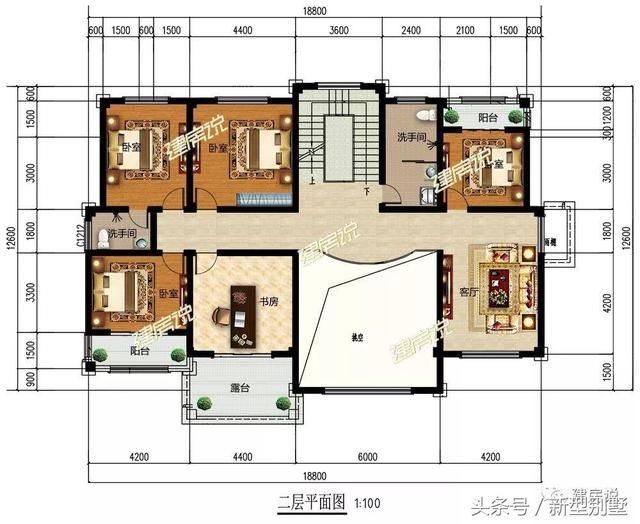 带堂屋的豪华农村别墅,建造它成为村里数一数二的人物