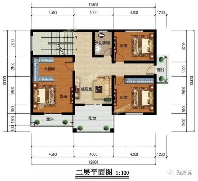 2套120平的农村别墅外看不起眼，布局却堪称完美！