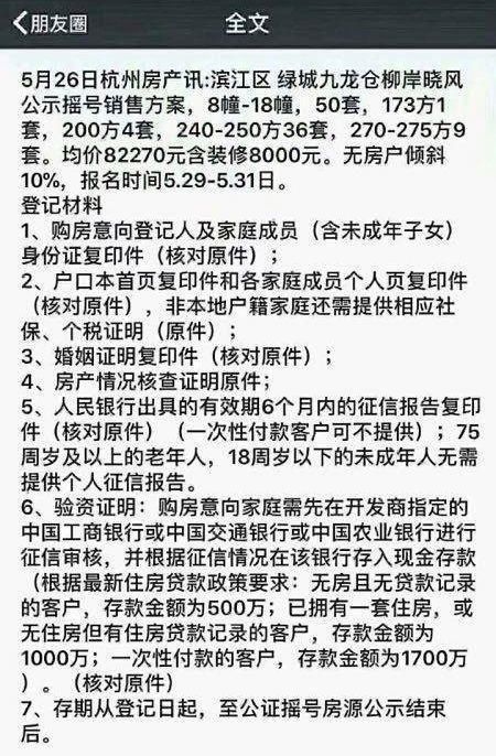疯了一套6000万!先交500万再摇号!这是史上对购房者最狠打压!
