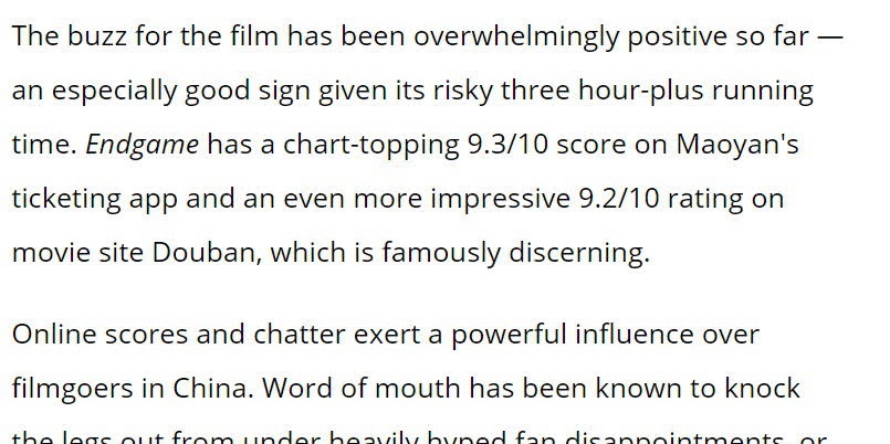 外媒评价《复联4》中国首映:中国人简直疯了!