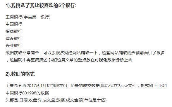 神级程序员用Python爬取了9个月银行股数据!请勿用于非法用途!