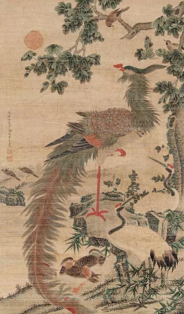 吴门画派周之冕花鸟画作品欣