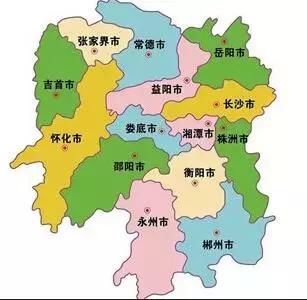 湖南地图图片