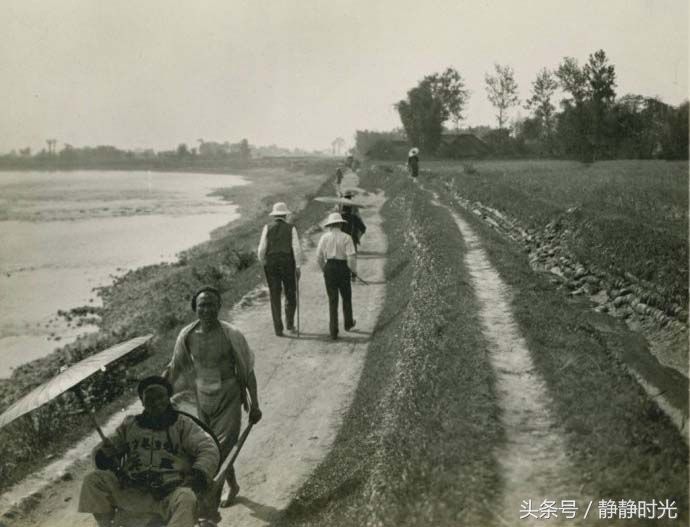 老照片，1909年的四川都江堰市，看时代变迁