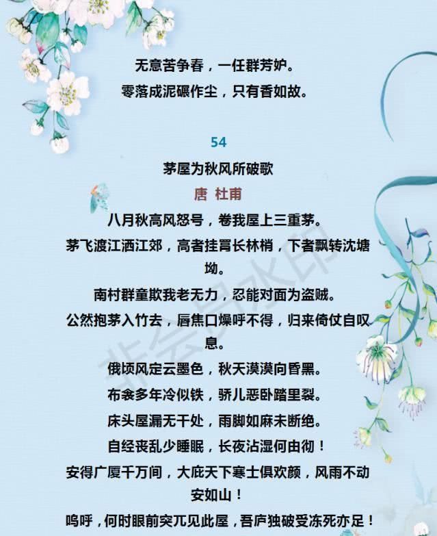 语文大全必背古诗文59篇汇总,知识点全面实用口号初中初中中考图片