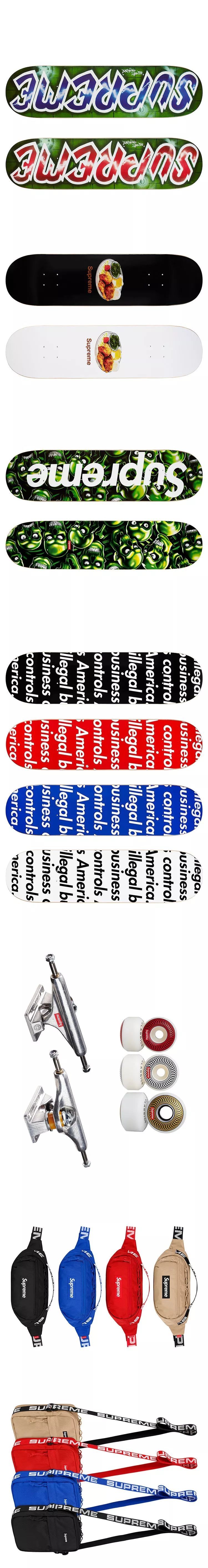 横屏高清版丨SUPREME 2018 春夏系列,322个单品完整预览!