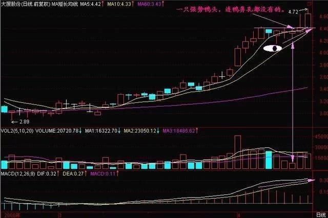 一旦股票出现“老鸭头”形态股票，必须立马满仓，否则后悔终生！