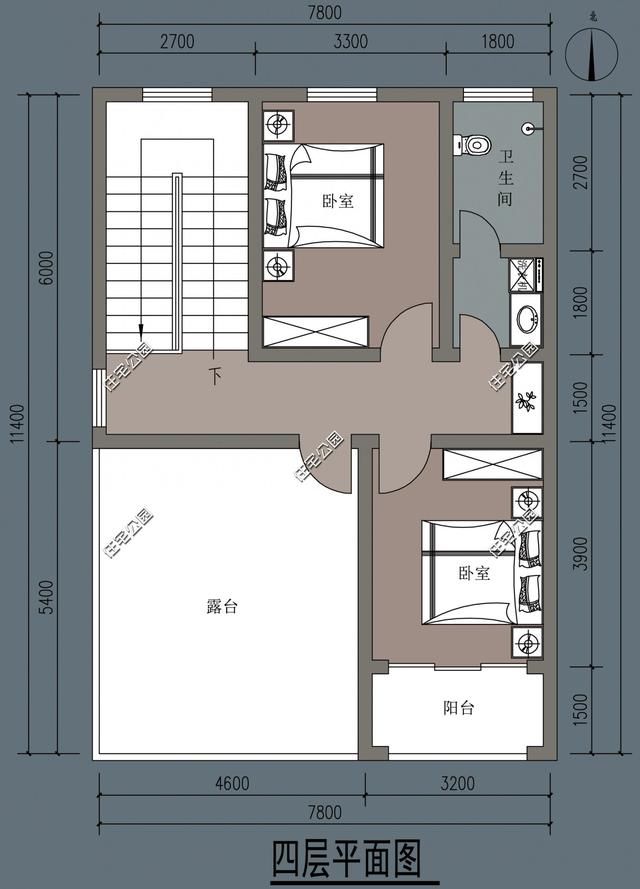 90后农村自建房，现代风格户型6套，含平面图