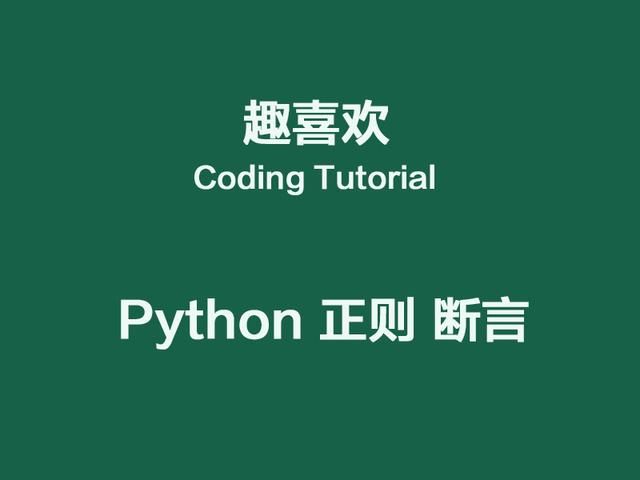 Python 正则表达式断言 Assertions