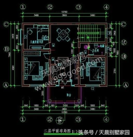 市区有房依然回家盖别墅，25万自建2层户型，13.6X11米带院子！