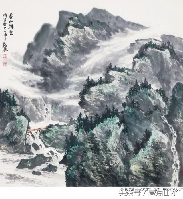 高显惠国画山水作品欣赏