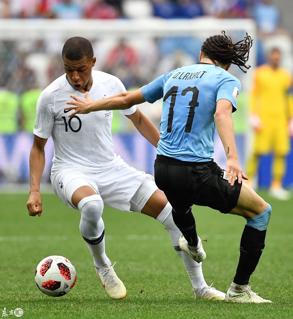 世界杯1\/4决赛 法国球员和主教练德尚在战胜乌