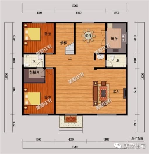 这15款二层别墅，户型方正施工简单，主体造价最低只要18万