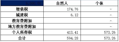 个体工商户纳税标准