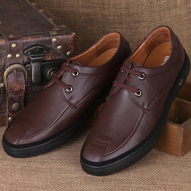 2018新款男休闲皮鞋,皮鞋中的NO1!哑光皮面、