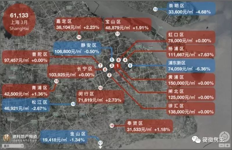 揭秘!合肥均价究竟多少?全国18座热门城市房价地图5月新鲜出炉，