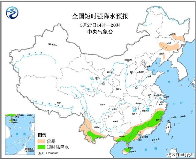 内蒙古东南部、吉林西南部及辽宁西北部局地或将有雷暴大风或冰雹