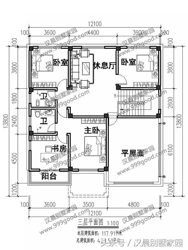 一款好评如潮的农村别墅：神台+书房，建完挺直腰杆走路！