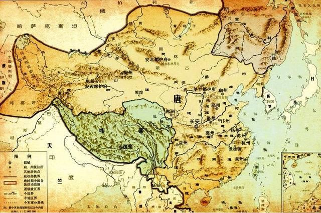 历史人收藏必备梦回唐朝盛世大唐疆域地图全图