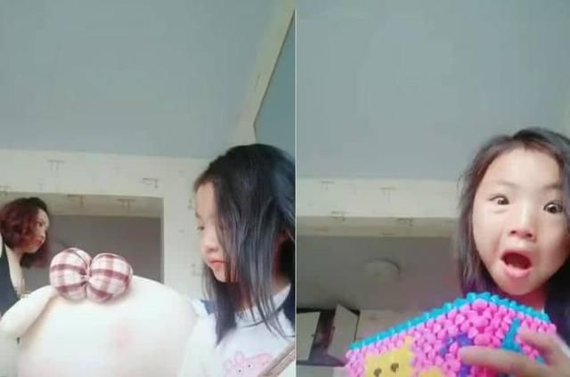 孩子拍抖音母亲正在换衣,网友表示妈妈长得不