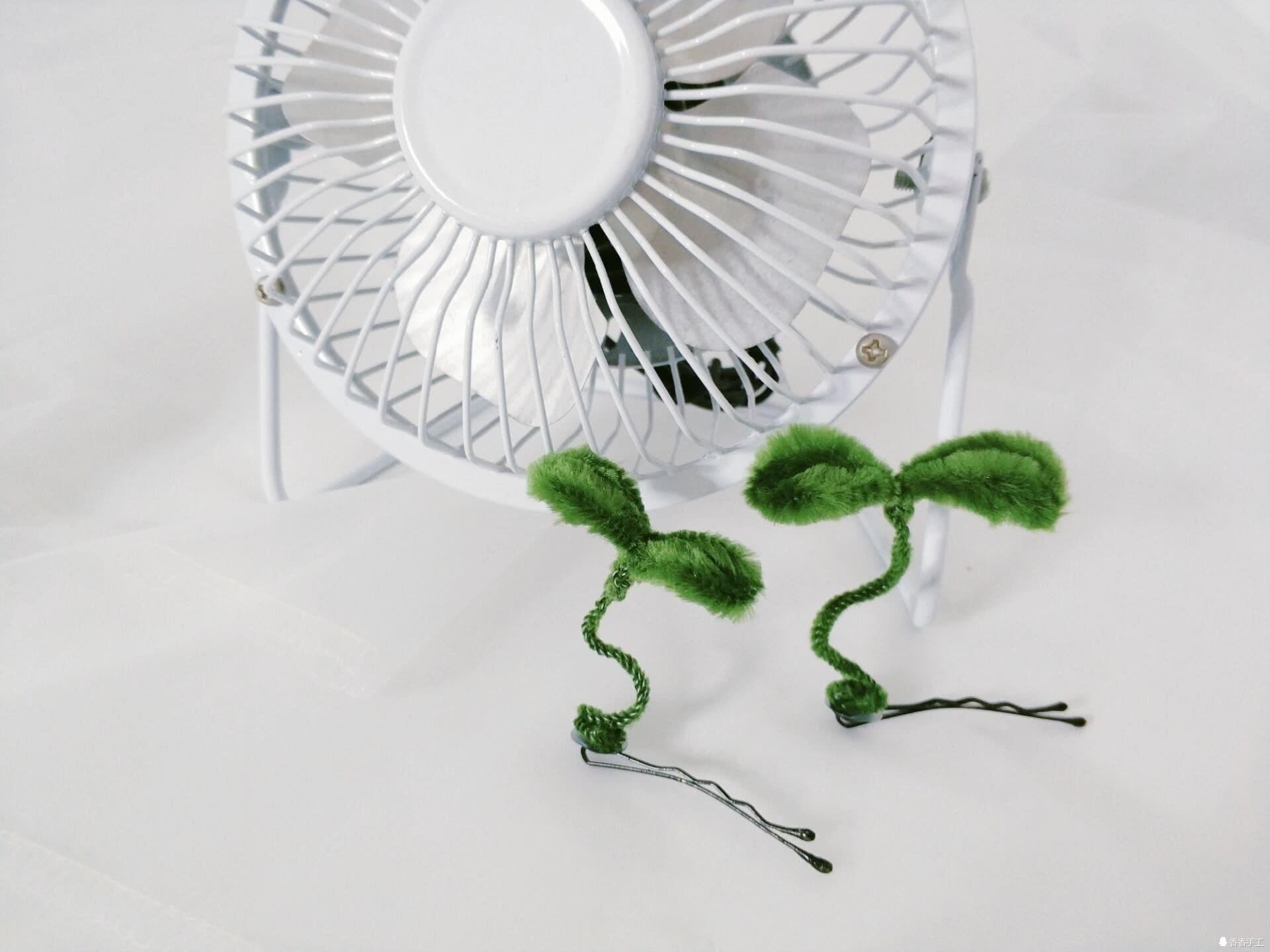 扭扭棒做的头上长草小豆芽,带上它拍照美美哒