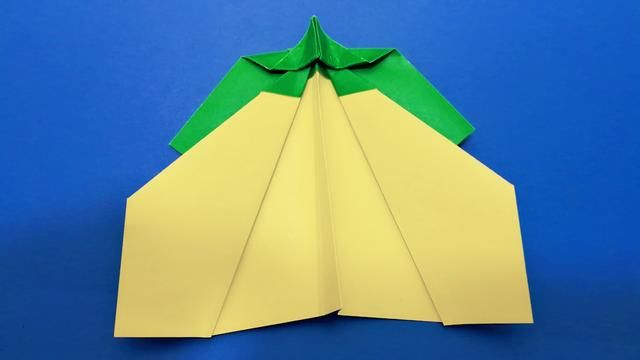 折纸磁力飞机图纸折法教程,一款飞出去能自动