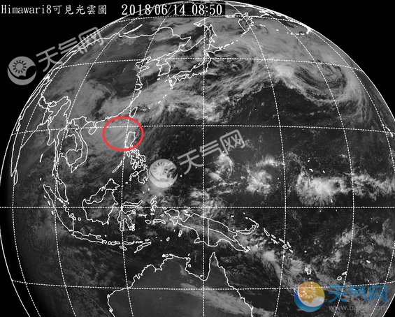 2018年第6号台风路径实时发布系统卫星云图