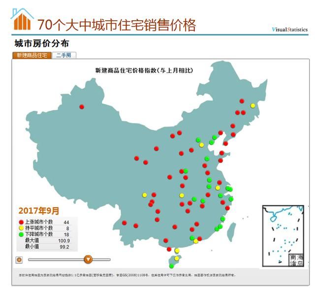 今年买房不能不看|2017年70个大中城市新建商品住宅销售价格变动