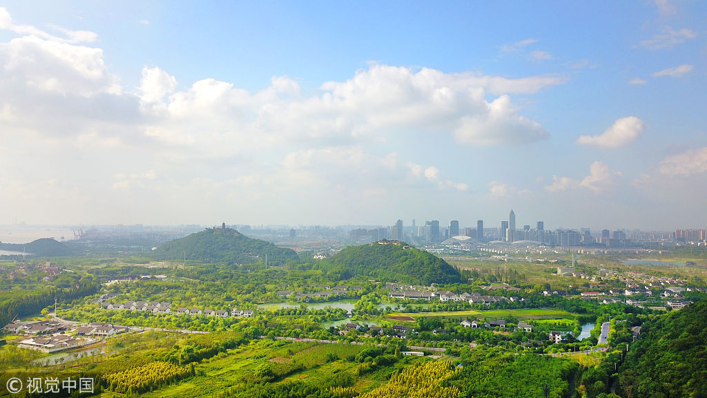 江苏南通五山及沿江生态修复进展顺利 生态景