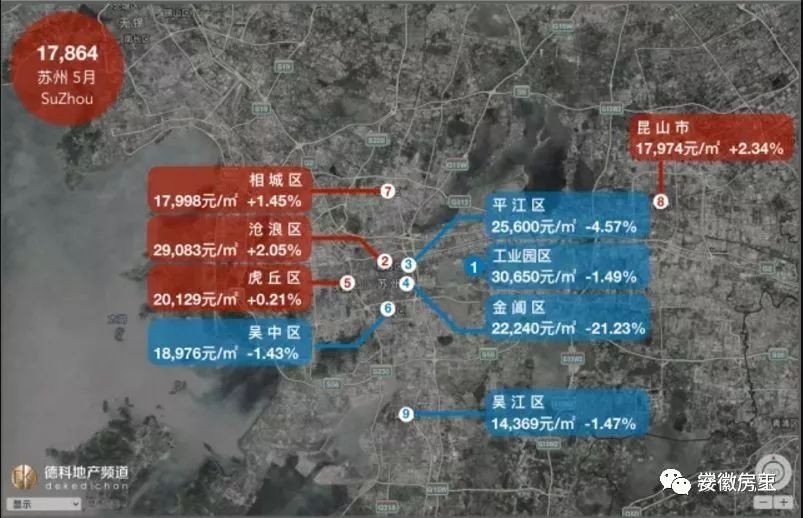 揭秘!合肥均价究竟多少?全国18座热门城市房价地图5月新鲜出炉，