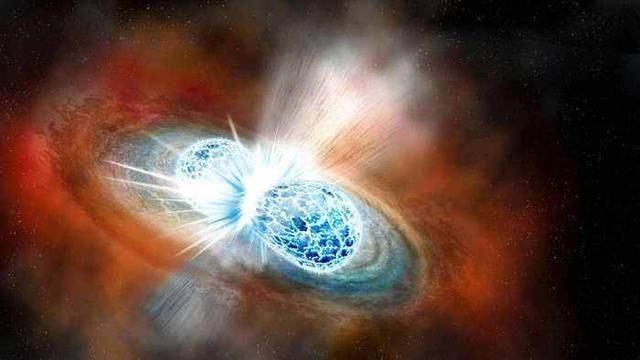 堪称宇宙中最猛烈的天体碰撞，产生的引力波造成时空挤压和拉伸!