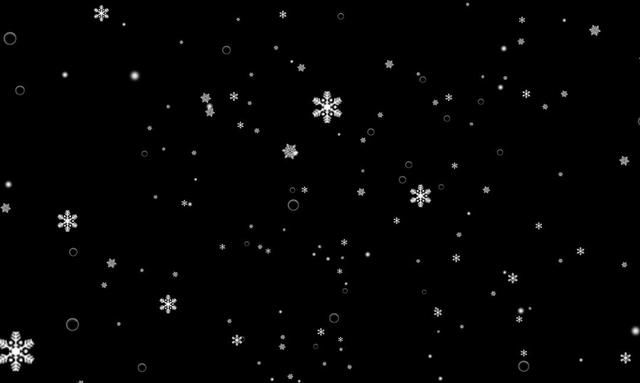 canvas绘制新年雪花效果,下雪动画,网页飘雪背