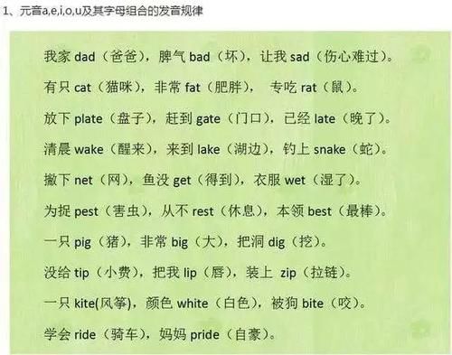 实用! 将英语单词编成三字经, 幼儿园儿子1分钟